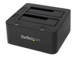 StarTech Dual-Bay USB 3.0 to SATA Hard Drive Docking Station, USB Hard Drive Dock, External 2.53.5 SATA IIIIII, SSDHDD Docking Station, Hot-Swap Hard Drive Bay