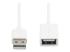 StarTech.com 1m White USB 2.0 Extension Cable Cord - Framsidan