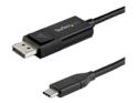 StarTech 3ft/1m USB C to DisplayPort 1.4 Cable 8K 60Hz/4K, Bidirectional DP to USB-C or USB-C to DP Reversible Video Adapter Cable, HBR3/HDR/DSC, USB Type C/Thunderbolt 3 Monitor Cable