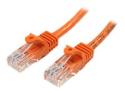 Startech 2m Orange Cat5e / Cat 5 Snagless Patch Cable