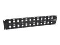 Eaton Tripp Lite Series 24-Port 2U Rack-Mount Unshielded Blank Keystone/Multimedia Patch Panel, RJ45 Ethernet, USB, HDMI, Cat5e/6