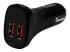 USB2PCARBKS - Startech Dual Port USB Car Charger - Right-angle