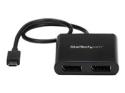 StarTech 2-Port Multi Monitor Adapter, USB-C to 2x DisplayPort 1.2 Video Splitter, USB Type-C to DP MST Hub, Dual 4K 30Hz or 1080p 60Hz, Compatible with Thunderbolt 3, Windows Only