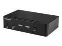 Startech 2 Port DisplayPort KVM Switch, 4K 60Hz, Single Display, Dual Port UHD DP 1.2 USB KVM Switch with Integrated USB 3.0 Hub and Audio, Dell, HP, Apple, Lenovo, TAA Compliant
