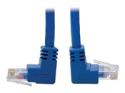 Eaton Tripp Lite Series Cat6 Patch Cable Up-Angled / Down Angled UTP Molded M/M Blue 1ft