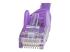 Startech 3ft CAT6 Ethernet Cable, 10 Gigabit Snagless RJ45 650MHz 100W PoE Patch Cord, CAT 6 10GbE UTP Network Cable w/Strain Relief, Purple, Wiring is UL Certified/TIA - Close up
