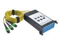 Eaton Tripp Lite Series Fiber Breakout Cassette w/Built-In MTP Cables, 9/125 40 GB to 10 GB, (x3) 8-Fiber Singlemode MTP/MPO to (x12) LC Duplex