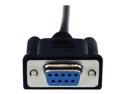 StarTech 1m Black DB9 RS232 Serial Null Modem Cable F/M