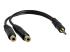 StarTech.com 6 in. 3.5mm Audio Splitter Cable - Vänster vinkel
