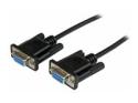 StarTech 1m Black DB9 RS232 Serial Null Modem Cable F/F