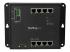 Startech Industrial 8 Port Gigabit Ethernet Switch w/2 MSA SFP Slots L2 Managed Network RJ45 LAN Layer2 Switch Din Rail Hardened IP-30 (IES101G2SFPW) - Top
