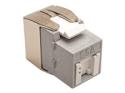 Eaton Tripp Lite Series Cat6a Keystone Jack with Dust Shutter, 180-Degree Toolless