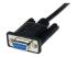 StarTech 2m Black DB9 RS232 Serial Null Modem Cable F/M - Close up