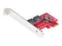 Startech SATA PCIe Card, 2 Port PCIe SATA Expansion card, 6Gbps SATA Card, Full/Low Profile, PCI Express to SATA Adapter, ASM1061 Non-Raid SATA Controller Card