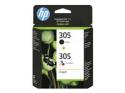 HP 305 - 2-pack - black, colour (cyan, magenta, yellow)