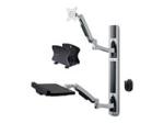 StarTech StarTech.com Wall Mount Workstation, VESA Mount For 32" Monitors (22lb/10kg), Fully Articulating Arms For Single Monitor Mount & Keyboard Tray, Includes Desktop Computer/PC Bracket