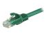 N6PATC5MGN - Startech 5m CAT6 Ethernet Cable, 10 Gigabit Snagless RJ45 650MHz 100W PoE Patch Cord, CAT 6 10GbE UTP Network Cable w/Strain Relief, Green, Wiring is UL Certified/TIA - Close up