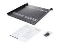 Startech 1U Vented Server Rack Cabinet Shelf, 16in Deep Fixed Cantilever Tray, Rackmount Shelf for 19" AV/Data/Network Equipment Enclosure w/ Cage Nuts & Screws, 44lbs Weight Capacity