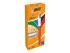 64443 - Stylo-bille bic 4 colours shine bleu pointe moyenne couleur classique - Angle gauche