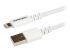 Startech 3m (10ft) Long White Apple® 8-pin Lightning Connector to USB Cable for iPhone / iPod / iPad - Venstre vinkel