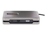 StarTech USB-C Multiport Adapter with USB-C DP Alt Mode Video Output / 4K HDMI 2.0 / VGA, USB-C Dual Monitor Docking Station, 100W PD Pass-Through, USB Type C Mini Dock/MST Adapter Hub