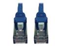 Eaton Tripp Lite Series Cat6a 10G Snagless Shielded Slim STP Ethernet Cable (RJ45 M/M), PoE, Blue, 3 ft. (0.9 m)