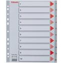 Register PP A4 maxi 1-10 grå