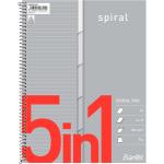 Bantex Spiralblok Bantex A4 lin 5in1 m/5 faner