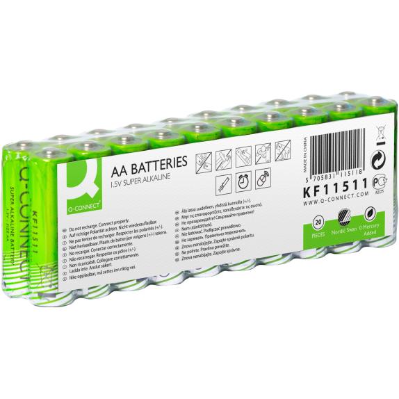 Batteri Q-Connect MN1500 1,5V  LR6/AA pk/20