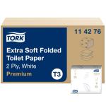 Tork Toiletpapir Tork Premium T3 19x11cm Hvid 2-lags Krt/30x252