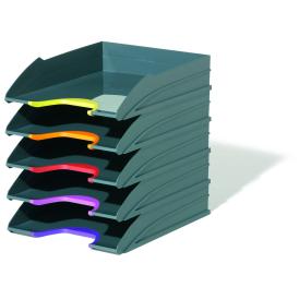 Brevbakke Durable Varicolor sæt/5 antracitgrå ass. Kant