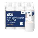 Tork Toiletpapir Tork Premium Extra Soft T4 3-lags Hvid Sæk/7x6