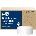 Tork Toiletpapir Tork Premium Jumbo Soft T1 2-lags Hvid Krt/6