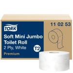 Tork Toiletpapir Tork Premium Jumbo Mini Soft T2 2-lags Hvid Krt/12