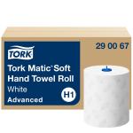 Tork Håndklæderulle Tork Matic Hvid H1 Advanced Soft 2-lags Krt/6
