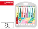 158224 - Surligneur stabilo swing cool pastel edition format stylo   pointe biseautee trace 1/4mm  pochette 8 unites