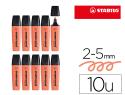 158219 - Surligneur stabilo boss original pastel encre base    eau pointe biseautee largeur  trace 2/5mm coloris douceur