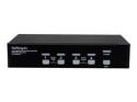 StarTech.com 4 Port High Resolution USB DVI Dual Link KVM Switch with Audio and USB 2.0 Hub (SV431DVIUAHR)