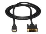 StarTech.com 6ft (1.8m) HDMI to DVI Cable, DVI-D to HDMI Display Cable (1920x1200p), Black, 19 Pin HDMI Male to DVI-D Male Cable Adapter, Digital Monitor Cable, M/M, Single Link