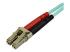 Startech 15m OM3 LC to LC Multimode Duplex Fiber Optic Patch Cable - Close up
