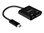 StarTech.com USB C to DisplayPort Adapter with Power Delivery, 8K 60Hz/4K 120Hz USB Type C to DP 1.4 Monitor Video Converter w/60W PD Pass-Through Charging, HBR3, Thunderbolt 3 Compatible
