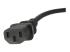 StarTech 10ft (3m) UK Computer Power Cable, 18AWG, BS 1363 to C13 Power Cord, 10A 250V, Black Replacement AC Power Cord, TV/Monitor Power Cable, BS 1363 to IEC 60320 C13 Kettle Lead - Close up