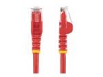 StarTech.com 100ft CAT6 Ethernet Cable, 10 Gigabit Snagless RJ45 650MHz 100W PoE Patch Cord, CAT 6 10GbE UTP Network Cable w/Strain Relief, Red, Wiring is UL Certified/TIA