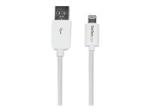 StarTech.com 3m (10ft) Long White Apple® 8-pin Lightning Connector to USB Cable for iPhone / iPod / iPad
