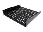 StarTech.com 1U Server Rack Shelf, 2U 16in Universal Fixed Vented Network Rack Shelf/Cantilever Tray for 19" AV/Data/Network Equipment Enclosure w/Cage Nuts & Screws, 50lbs Weight Cap.