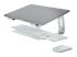 Startech Laptop Stand for Desk, 5kg/11lb, Aluminum, Silver, Ergonomic - Right-angle