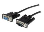 StarTech.com 2m Black Straight Through DB9 RS232 Serial Cable