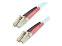 Startech 1m (3ft) LC/UPC to LC/UPC OM3 Multimode Fiber Optic Cable, Full Duplex 50/125Âµm Zipcord Fiber Cable, 100G Networks, LOMMF/VCSEL, <0.3dB Low Insertion Loss