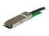 Startech MSA Uncoded Compatible 2m 40G QSFP+ to QSFP+ Direct Attach Breakout Cable Twinax, 40 GbE QSFP+ Copper DAC 40 Gbps Low Power Passive Transceiver Module DAC, 40GE Breakout Cable - Close up