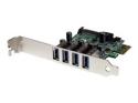 StarTech.com 4-Port PCI Express SuperSpeed USB 3.0 Controller Card with UASP